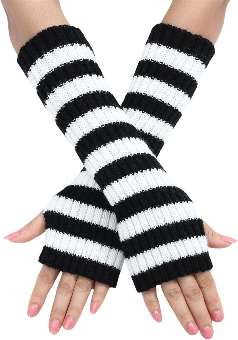 Insdark Goth Arm Warmers Y2k Women Rave Cute Fashion Punk Japanese Winter Grunge - Image 1